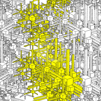 Tapete Geometrische Metropole