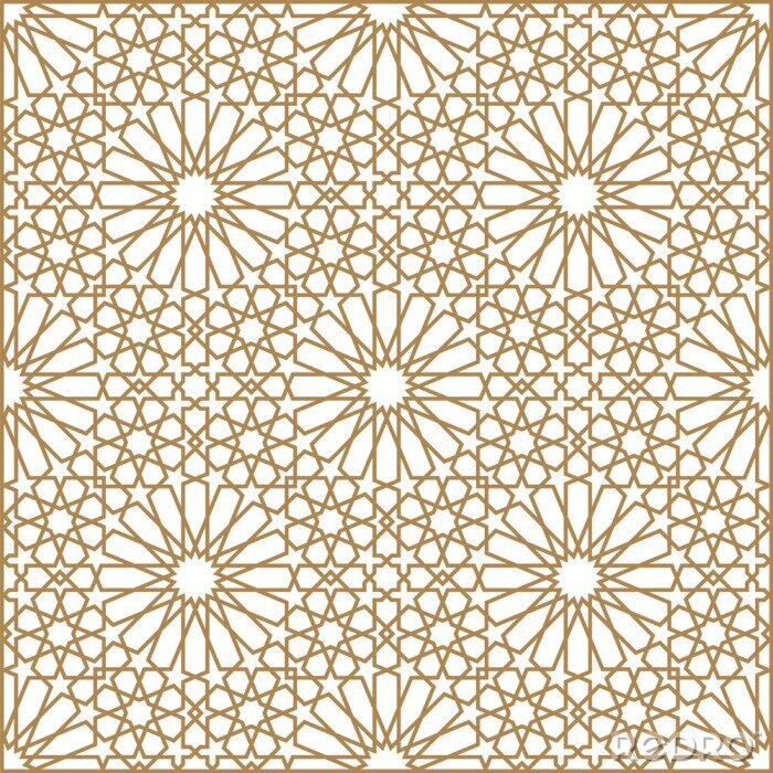 Tapete Geometrische orientalische arabische Verzierung