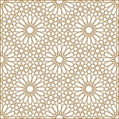 Tapete Geometrische orientalische arabische Verzierung