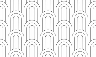 Tapete Geometrische Schwarz-Weiß-Textur