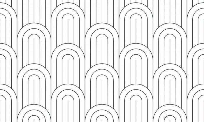 Tapete Geometrische Schwarz-Weiß-Textur