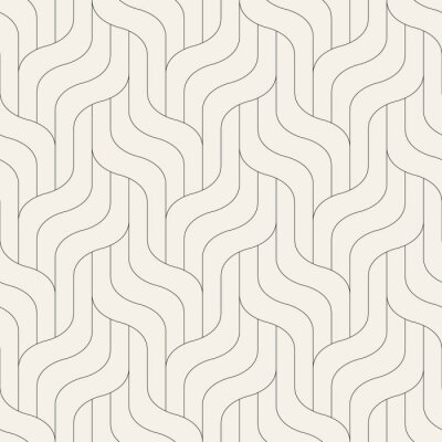 Tapete Geometrische Wellen im minimalistischen Stil