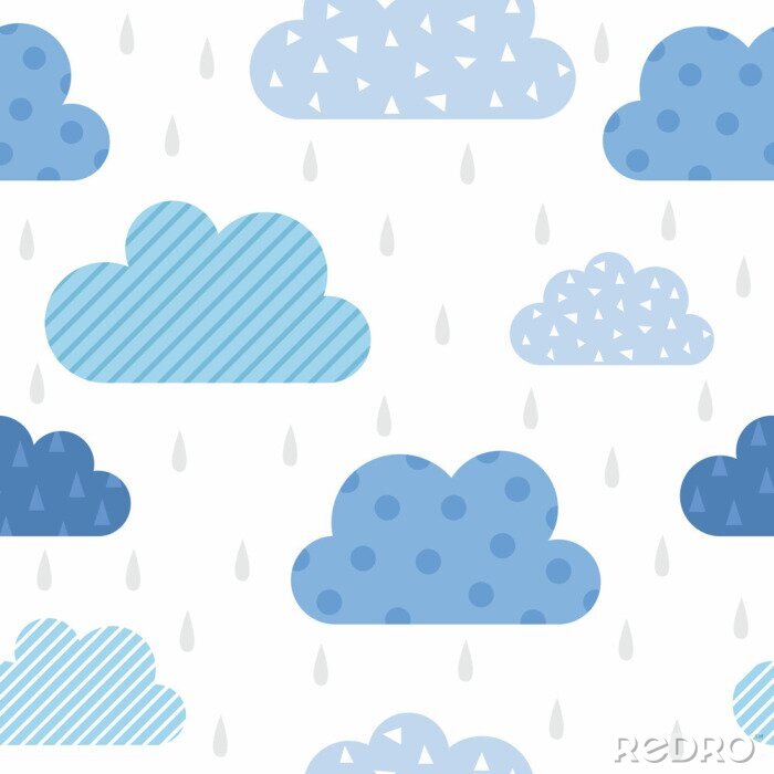 Tapete Geometrische Wolken