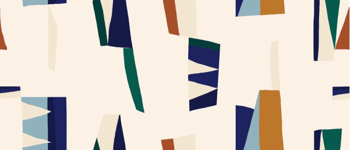 Tapete Geometrischer Scherenschnitt