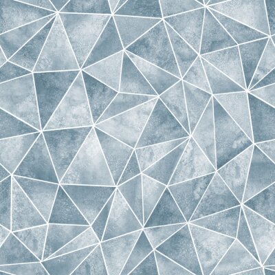 Tapete Geometrisches Dreiecksmuster mit Aquarellfarben gemalt