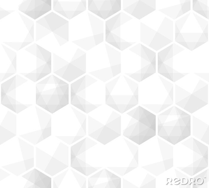 Tapete Geometrisches Gittermuster des abstrakten hexagonalen Hintergrunds
