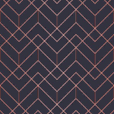 Tapete Geometrisches Muster Art Deco