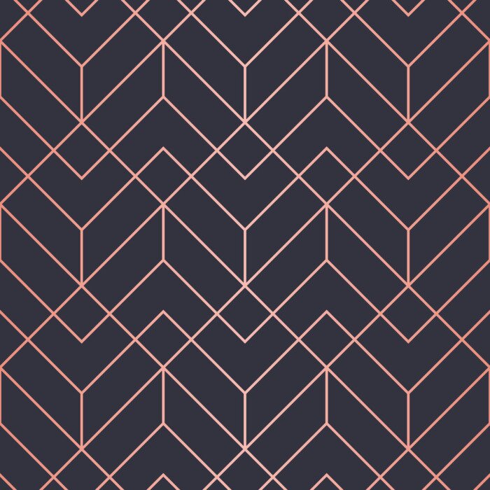 Tapete Geometrisches Muster Art Deco