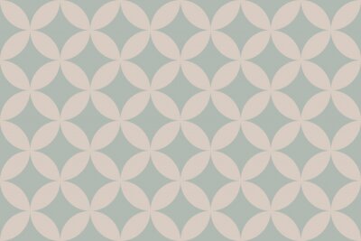 Tapete Geometrisches Muster aus Kreisen