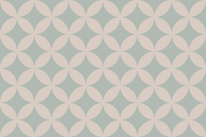 Tapete Geometrisches Muster aus Kreisen