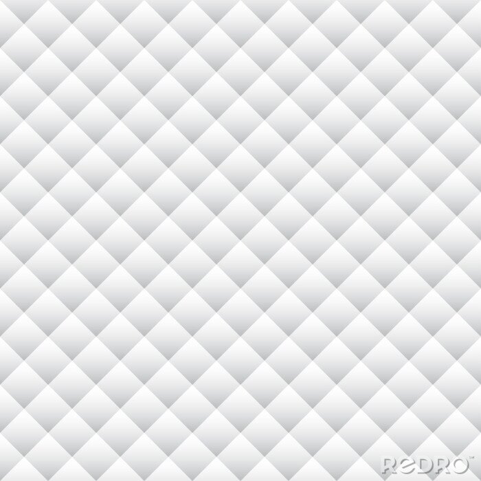 Tapete Geometrisches Muster in Weiß und Grau