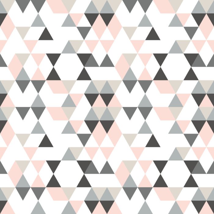 Tapete Geometrisches Muster mit kleinen Dreiecken