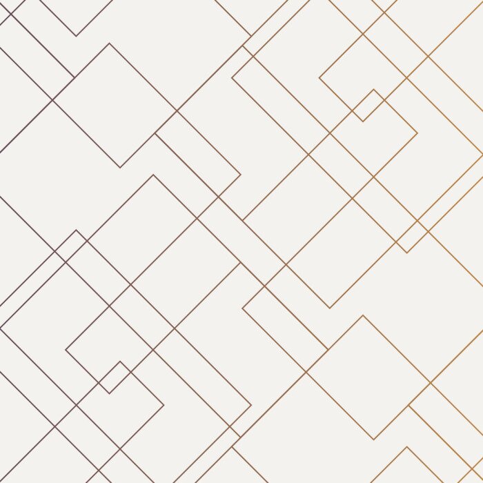 Tapete Geometrisches Vektormuster, dünne lineare quadratische Diamantform und -rechteck wiederholend. Sauberes Design für Stofftapete gemalt. Das Muster befindet sich im Farbfeldbedienfeld