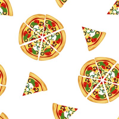 Tapete Geschnittene Pizza