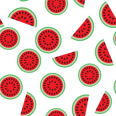 Tapete Geschnittene Wassermelonenfrucht