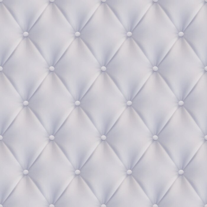 Tapete Gesteppter Stoff mit Knöpfen