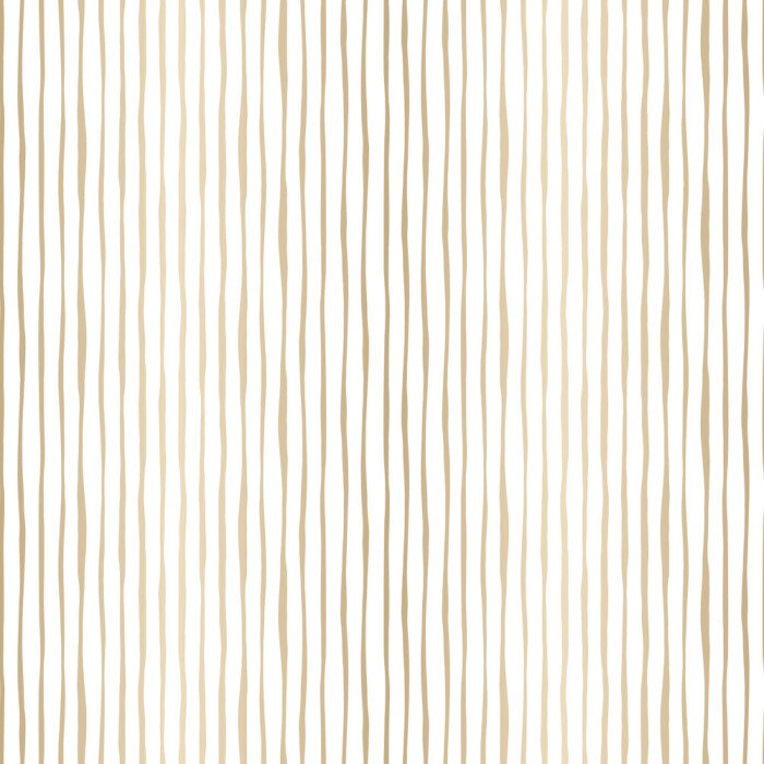Tapete Gestreiftes Motiv in Farbe der Goldimitation