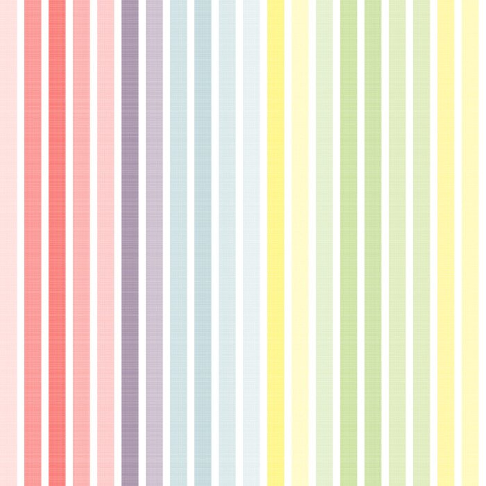 Tapete Gestreiftes Motiv in Regenbogenfarben