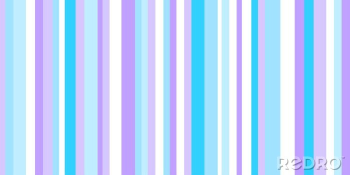 Tapete Gestreiftes Muster in Blau und Violetttönen