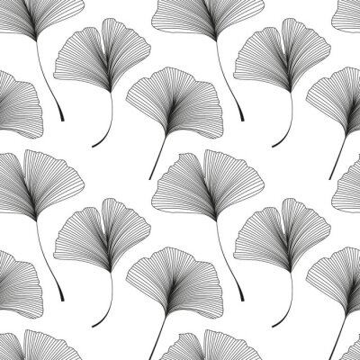 Tapete Ginkgo biloba Blätter