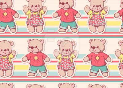 Tapete Glücklicher Teddy