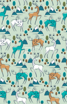 Tapete Gnädige Hirsche