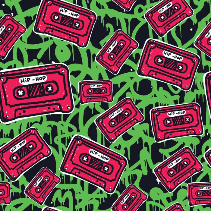 Tapete Graffiti Abstraktes Muster