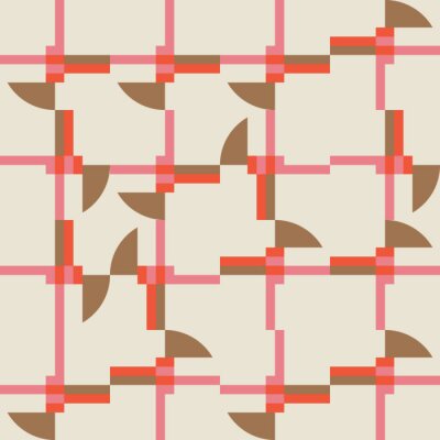 Tapete Grafische Formen Bauhaus