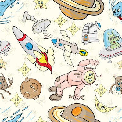 Tapete Grafische Weltraummotive