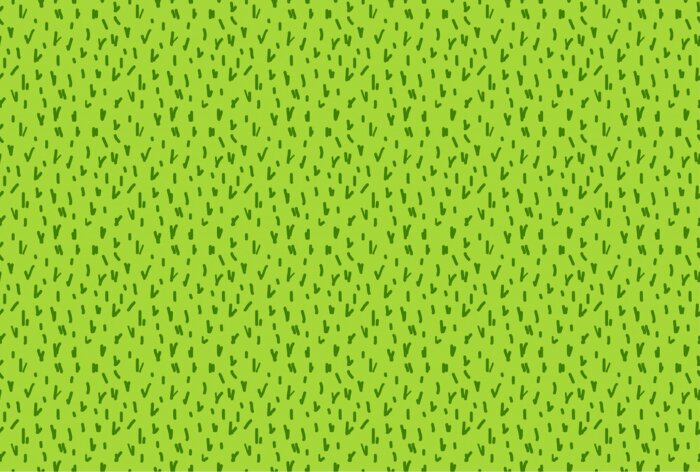 Tapete Graszeichnung auf hellgrünem Hintergrund