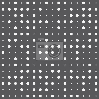 Tapete Grau-weißes Motiv mit Punkten
