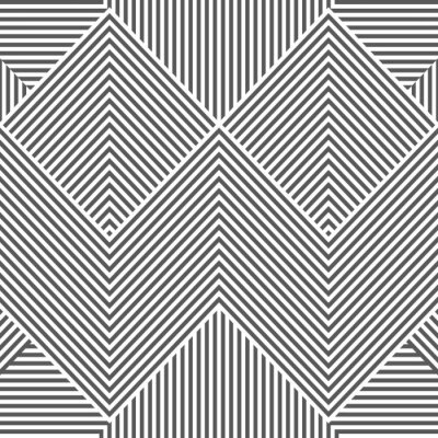 Tapete Graues geometrisches Muster 3D