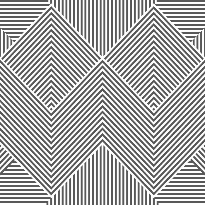 Tapete Graues geometrisches Muster 3D