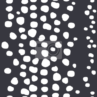 Tapete Graues Motiv mit unregelmäßigen weißen Punkten