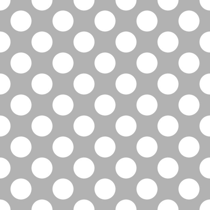 Tapete Graues Muster mit weißen Tupfen