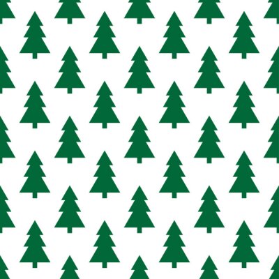 Tapete Grüne unbedeutende Bäume