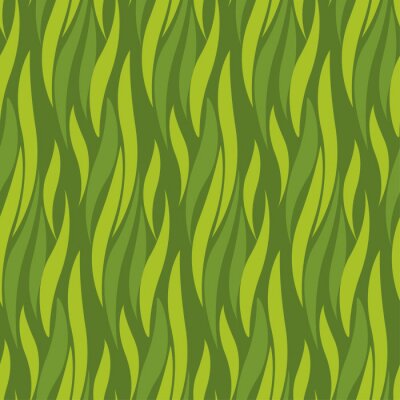 Tapete Grünes Gras - die Illusion von Tiefe