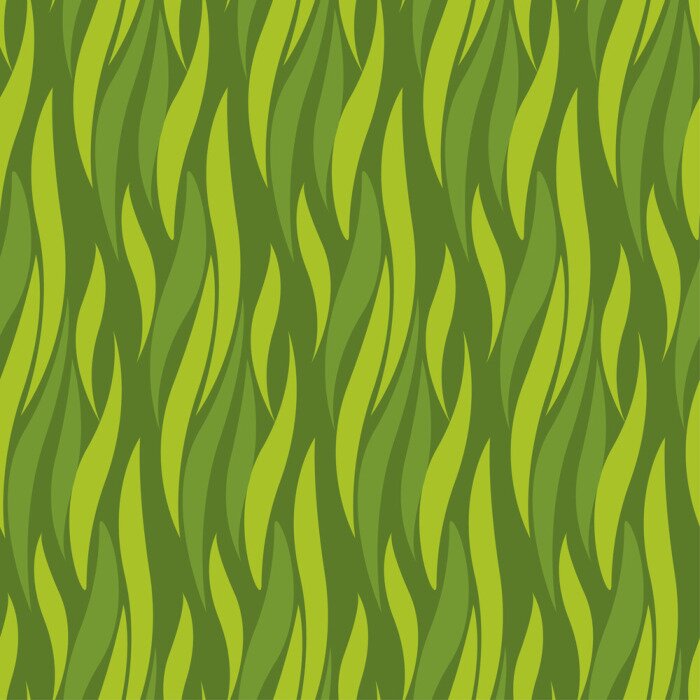 Tapete Grünes Gras - die Illusion von Tiefe