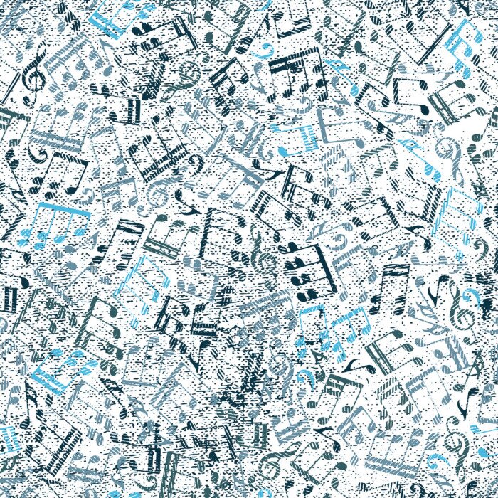 Tapete Grunge alter Musikhintergrund mit Noten