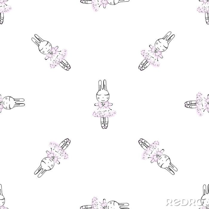 Tapete Häschen Tänzerin