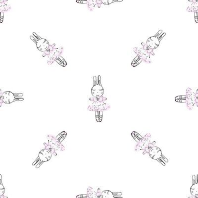 Tapete Häschen Tänzerin