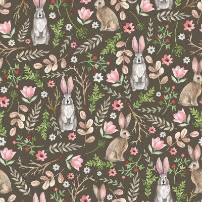 Tapete Hasen und empfindliche Pflanzen