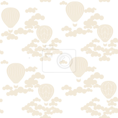 Tapete Heißluftballonfahrt