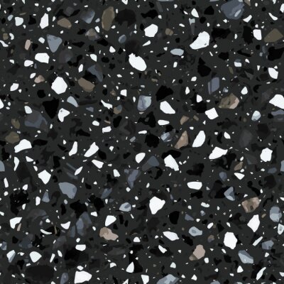 Tapete Helle Steinstücke auf dunklem Hintergrund