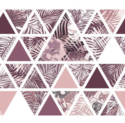 Tapete Helles hawaiisches Muster