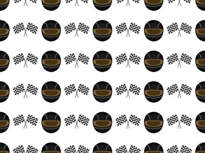 Tapete Helm und Fahnen