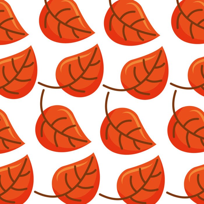 Tapete Herbst Blatt Laub Flora Dekoration nahtlose Muster