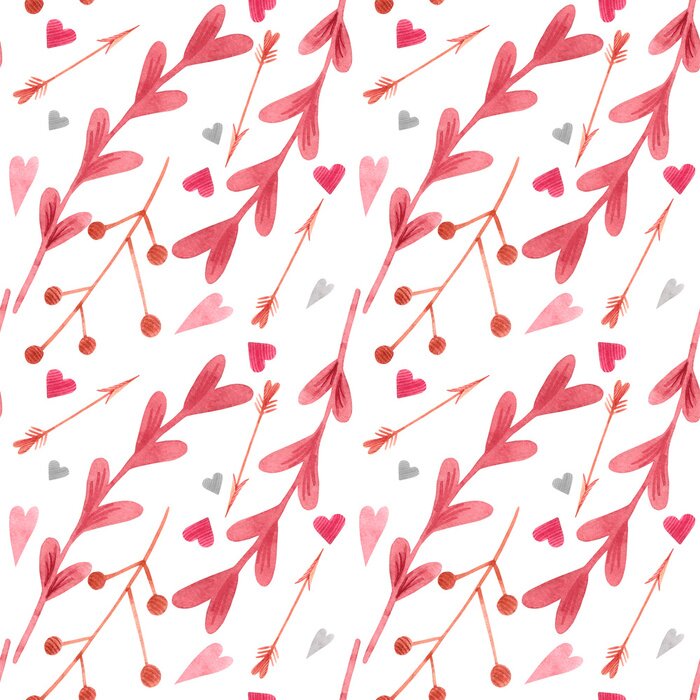 Tapete Herzförmige Pflanzen