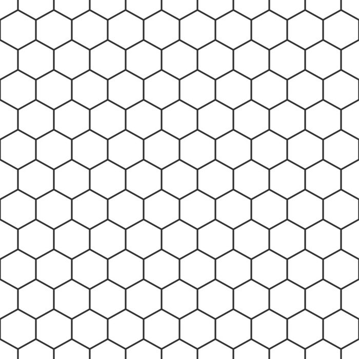Tapete Hexagon seamless pattern background