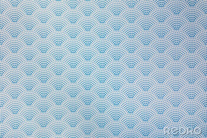 Tapete Hintergrund der blauen japanischen gepunkteten Artwellenmuster-Teture